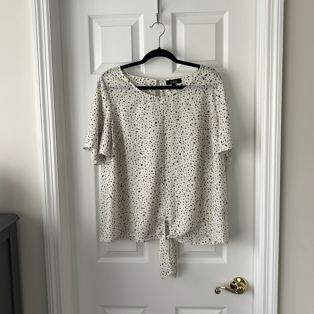 Chiffon Blouse with tiny black stars